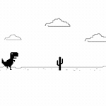 Running dinosaur animation